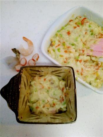 海鲜芝士香焗土豆泥的做法步骤8