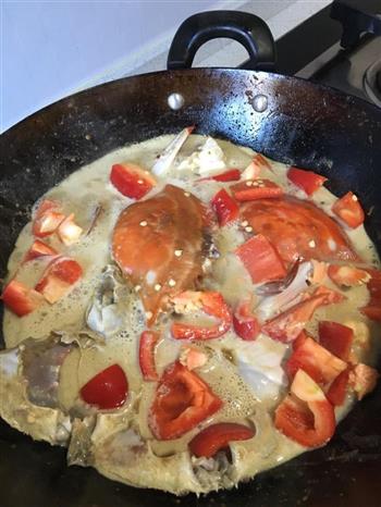 砂锅泰式咖喱蟹的做法图解9