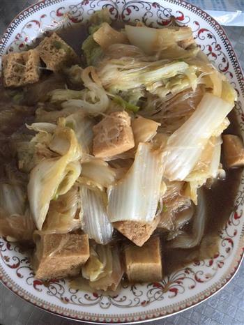 东北白菜炖冻豆腐粉丝的做法步骤8
