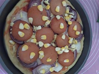火腿杏鲍菇披萨的做法步骤12