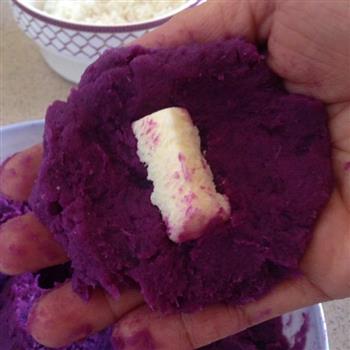 紫薯奶酪珍珠丸子的做法图解5