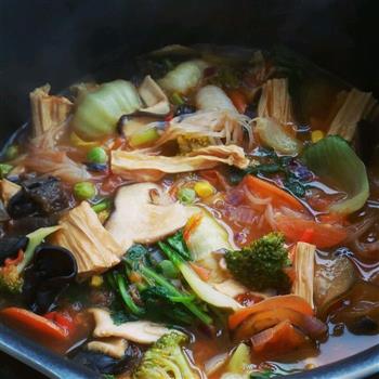 酸辣蔬菜汤的做法图解6