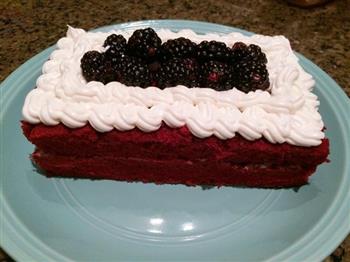 黑莓红丝绒蛋糕的做法步骤4