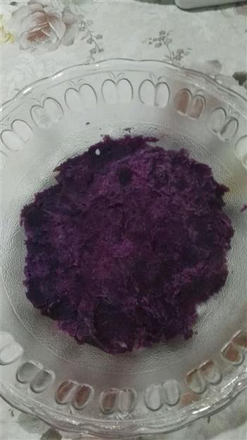 紫薯芝麻饼的做法步骤2
