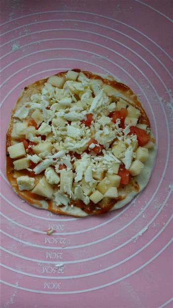 自制迷你脆皮水果披萨的做法图解4