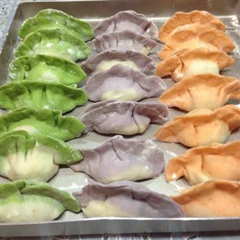 彩色水饺的做法步骤9