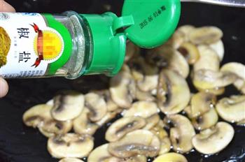 椒盐橄榄油煎白蘑菇的做法图解7