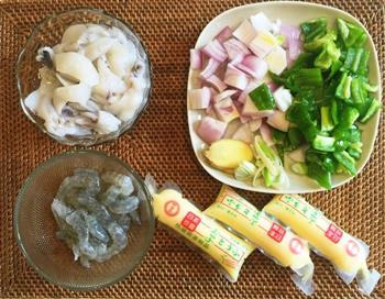 铁板海鲜日本豆腐的做法步骤1