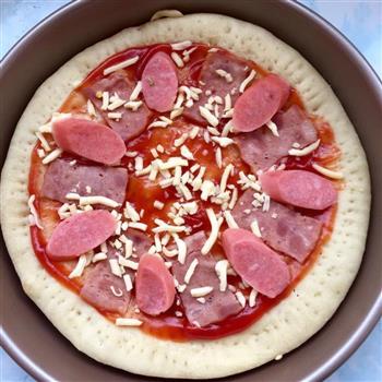 西兰花香肠披萨的做法图解11