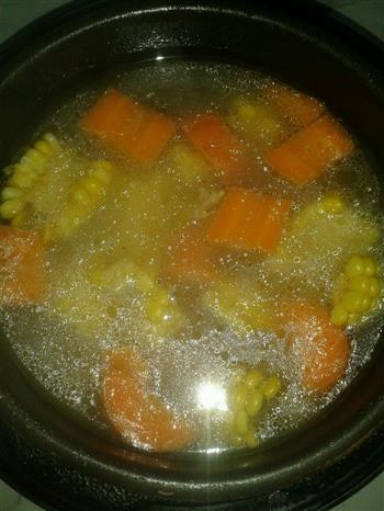 红萝卜玉米排骨汤的做法步骤5