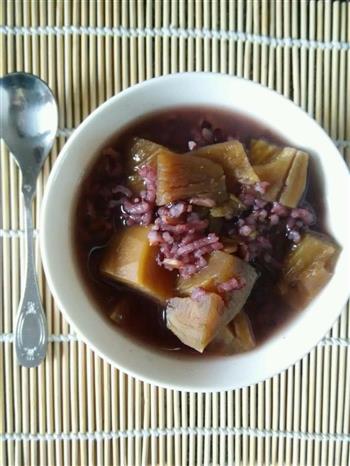 红薯紫米粥的做法图解4