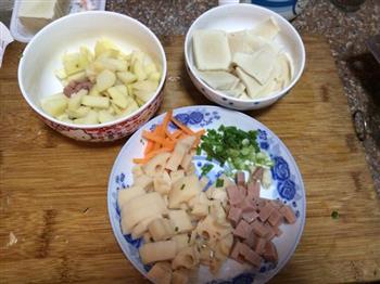 莲藕土豆烧千叶豆腐的做法步骤1