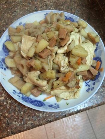 莲藕土豆烧千叶豆腐的做法步骤7
