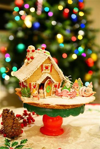 童话世界-圣诞姜饼屋和圣诞树的做法步骤25