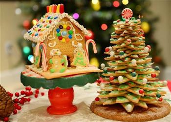 童话世界-圣诞姜饼屋和圣诞树的做法步骤27