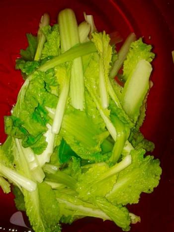 小白菜疙瘩汤的做法步骤1