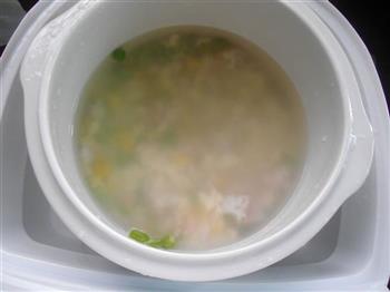 虾仁豆腐豌豆粥的做法图解5