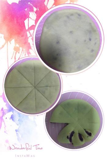 紫薯豆沙花朵面包的做法图解8