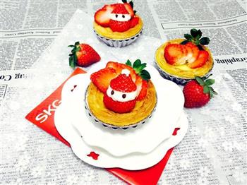 圣诞节食谱-圣诞老人草莓挞的做法步骤11