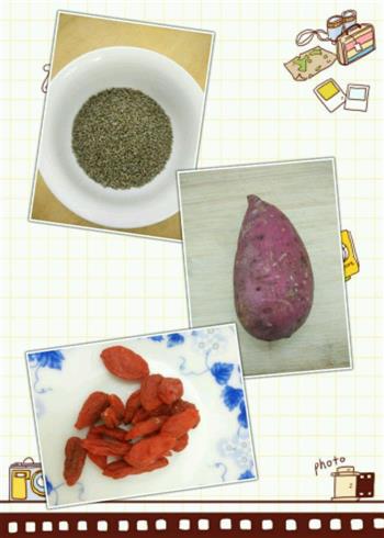 黑小米红薯粥的做法步骤1
