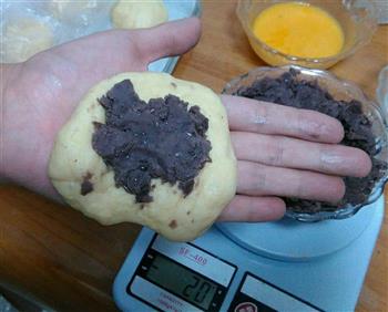 红豆沙甜面包的做法步骤10