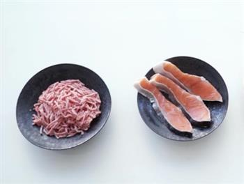 日式咸鱼蒸肉饼的做法图解1