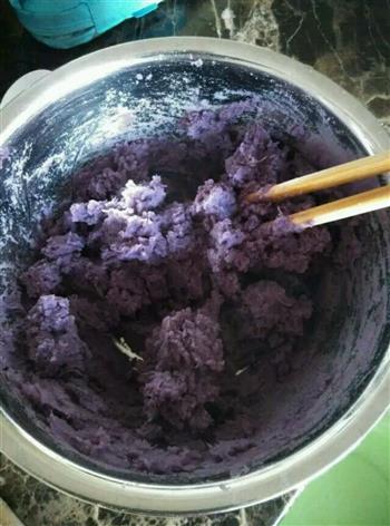 紫薯花卷的做法步骤3