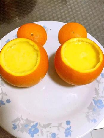 鲜橙蒸蛋小宝贝美食冬季养生餐的做法步骤6