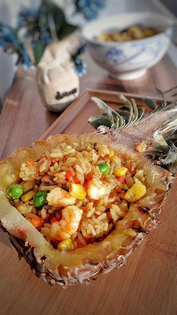 泰式鲜虾咖喱菠萝饭的做法图解10