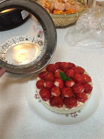 草莓芝士蛋糕的做法步骤12