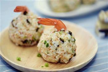 剩米饭华丽变身-鲜虾饭团的做法步骤11