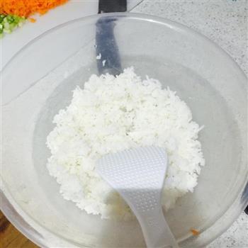 黄金米饼-剩米饭的利用-早餐的做法图解2