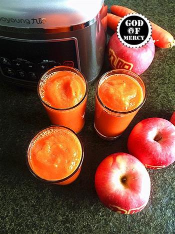 全能美容瘦身抗癌的苹果胡萝卜果汁的做法图解7