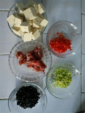 豆豉肉沫豆腐的做法步骤1
