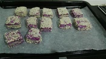 芋泥紫薯糕的做法步骤7