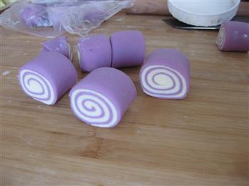 紫薯双色馒头的做法图解13