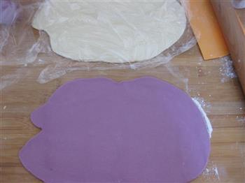 紫薯双色馒头的做法图解9
