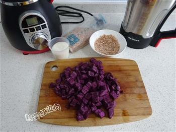 红粳米紫薯糊的做法图解2