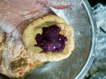 南瓜紫薯饼的做法步骤4