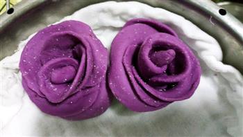 紫薯玫瑰花馒头的做法图解12
