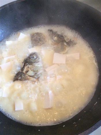 鱼头鱼尾豆腐汤的做法步骤3