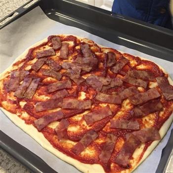 意大利乡村薄饼披萨 Pizza的做法步骤16
