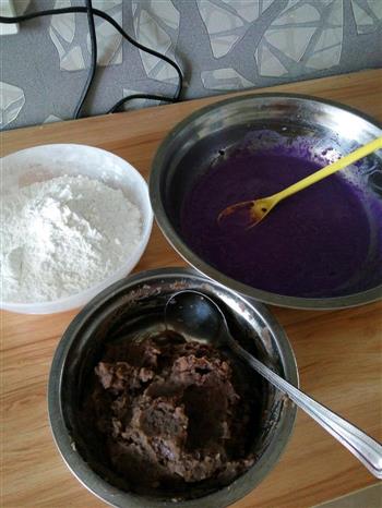 紫薯糯米糍粑的做法图解1