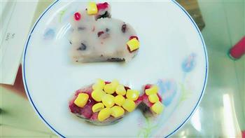 甜品玉米红豆山药糕的做法图解4