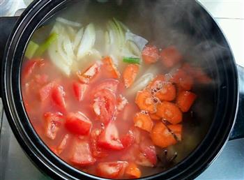 牛肉干牛蹄筋版番茄汤的做法图解4