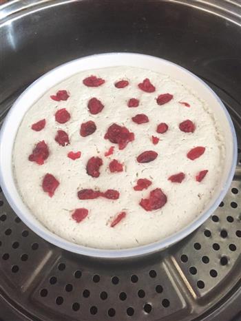 粘米粉蔓越莓发糕的做法步骤10