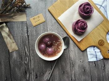 紫薯玫瑰卷的做法图解10