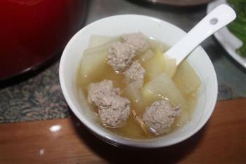 暖暖的冬瓜丸子汤的做法步骤9