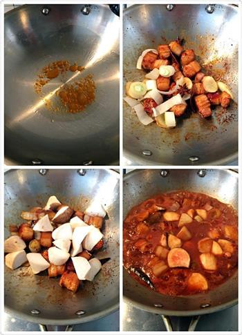 腐乳红烧肉杏鲍菇的做法图解2