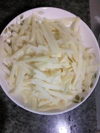 家常土豆丝盖面的做法步骤1